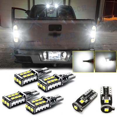 For Chevy Colorado 2015-2019 White LED Reverse License High Mount Cargo Light 6x