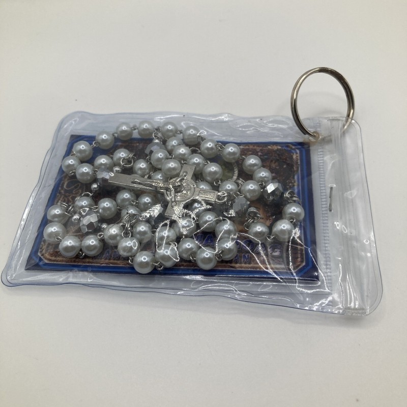 Lady Of Mamaoag Packaged Faux Pearl Christian Catholic Rosary
