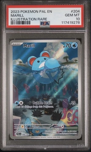 PSA 10! Marill 204/193 Sv02: Paldea Evolved Holo