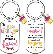 Friend Birthday Gifts for Women Friends Keychain Friendship Gifts for Women Frie