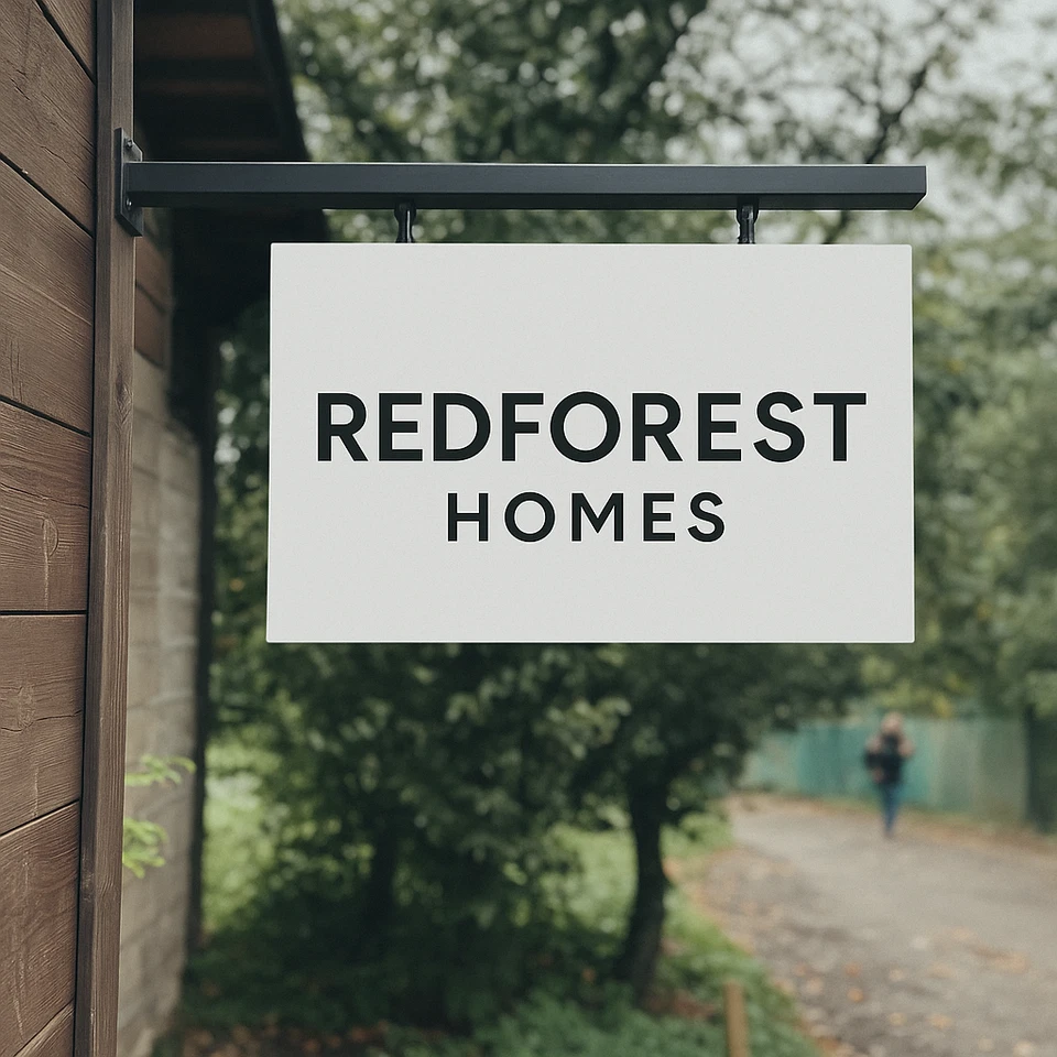 Acrylic or Metal Business Blade Sign | Round Outdoor Logo Sign | Wall Mounted - image 4 of 4