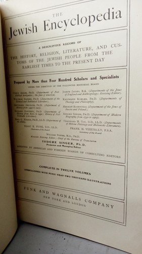 COMPLETE 12 Volume Set The Jewish Encyclopedia Funk & Wagnalls 1916 FREE SHIPPNG - Picture 17 of 19