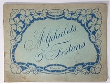 Alphabet & Festons Joli Album n°2 ancien broderie Collection Recko RARE