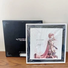 Final Fantasy 13 Lightning Illustration Art Plate Ultimate Members 2009 Japan