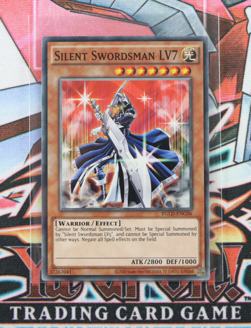 Yugioh Silent Swordsman LV7 YGLD-ENC06 Unlimited Common | eBay