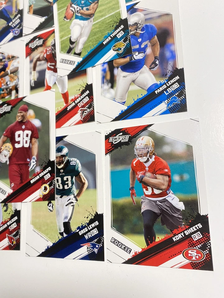 2009 Score Football NFL 15 Card TEAM lot clean cards Reggie Bush DonRuss - Image 2 of 4