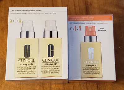 2 Clinique id Moisturizing Lotion Active Cartridge Uneven Skin Tone & 1 Fatigue