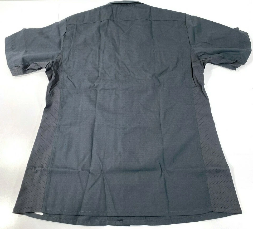 NUEVA CAMISA AZUL PARA HOMBRE 8740 MANGA CORTA BDU TÁCTICA CREMALLERA GRIS OSCURO GRANDE REGULAR Foto 2 de 3