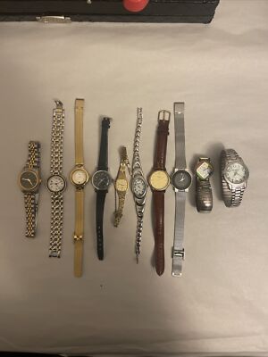 Ladies Quartz Watches Lot of 10 Need New Battery
