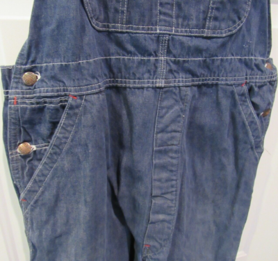 VINTAGE MONTGOMERY WARD POWER HOUSE DENIM OVERALLS SANFORIZED 34 x