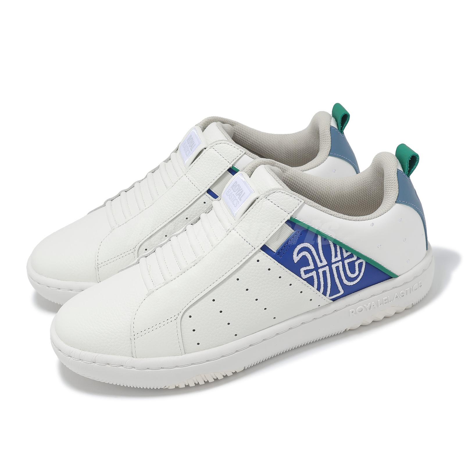 Royal Elastics Icon 2.0 White Classic Blue Men Slip On Casual Shoes 06551-005
