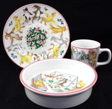 Tiffany and Company Playground 3 Piece Childs Set Plate Bowl and Mug