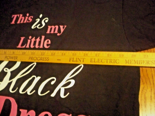 Camiseta de vestir This Is My Little negra talla L Fruit of the Loom algodón pesado HD usada en excelente estado - Imagen 7 de 9