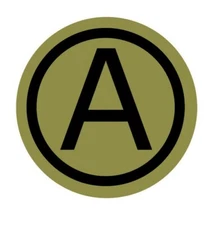 3rd ARMY General PATTON'S Vinyl Window Decal/Sticker Black/Olive U.S. Army