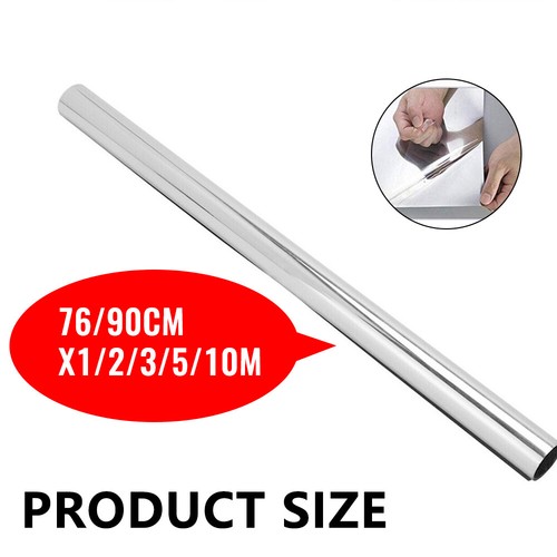 1-5M One Way Silver Reflective Mirror Window Tint Glass Block Heat UV Glare Film - Picture 7 of 20