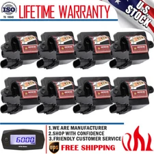 8 Pack Square Ignition Coils For Chevy GMC Buick 4.8L 5.3L 6.0L 8.1L D581 UF271