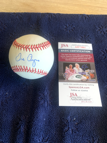 Travis Fryman Autographed OAL Bobby Brown Baseball JSA COA Vintage - Picture 6 of 6