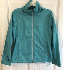 Girls Columbia Lightweight Windbreaker Jacket Size Medium teal Colored