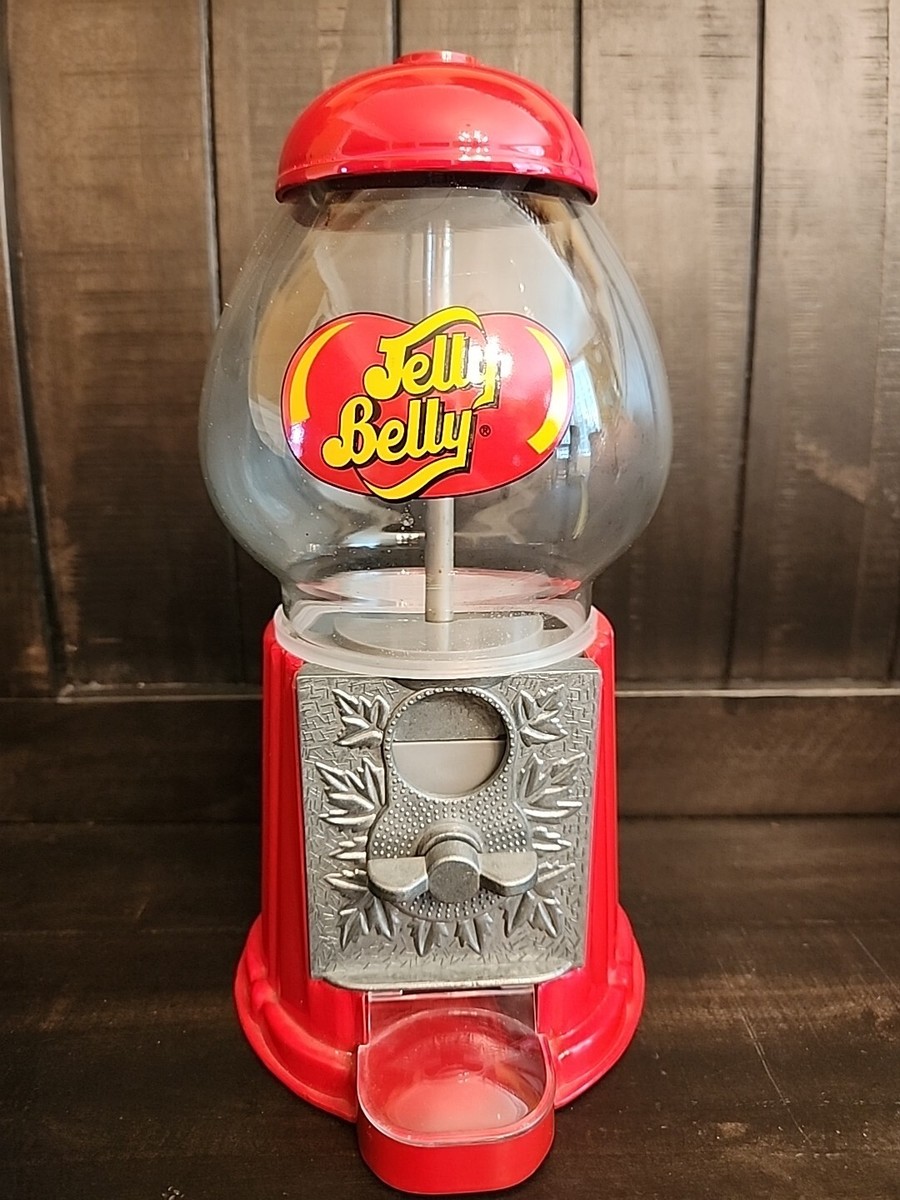 Vintage 9” Jelly Belly Gumball Machine Dispenser Glass Globe
