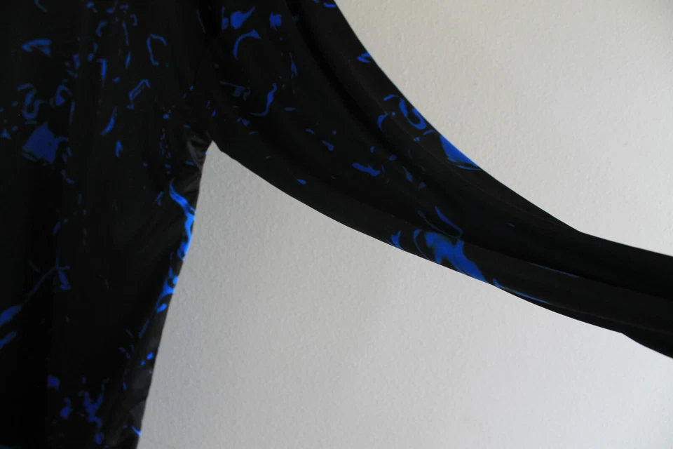 Camisa de pesca Malo’o Performance negra azul camuflada para hombre talla L manga larga nueva sin etiquetas Foto 4 de 4