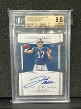 2018 Panini National Treasures JOSH ALLEN RC Rookie AUTO /99 BGS 9.5 GEM MINT 💎