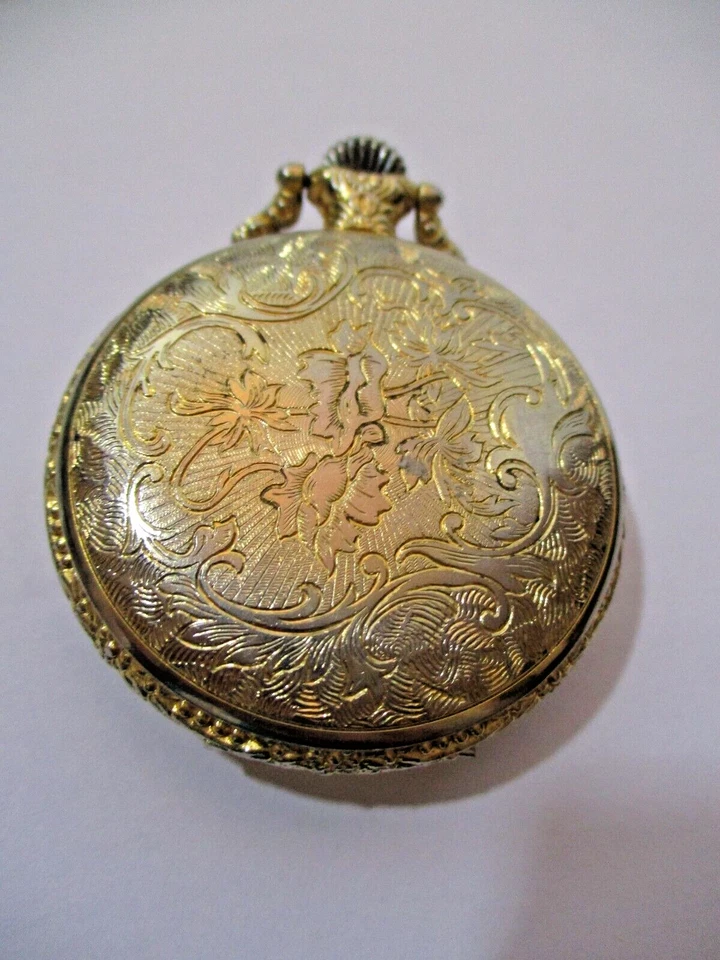 Reloj Bolsillo Dakota Tono Dorado Japón Sin Cadena, Tiene Cubierta Foto 2 de 4