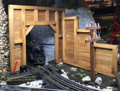 Model Train O Gauge/Scale Timber Frame Tunnel Portals & Retaining walls