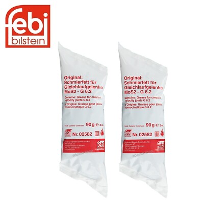2x 90g Schmierfett für Kardanwellen Lenkmanschetten Bremssattel Kupplung 02582