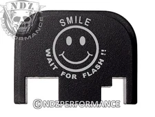 Rear Slide cover plate for Glock 17 19 21 22 23 27 30 34 36 Smile Wait Flash 5