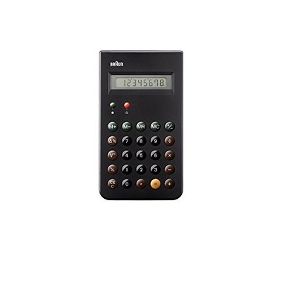 BRAUN BNE001BK Calculator Black Dieter Rams Design Desktop