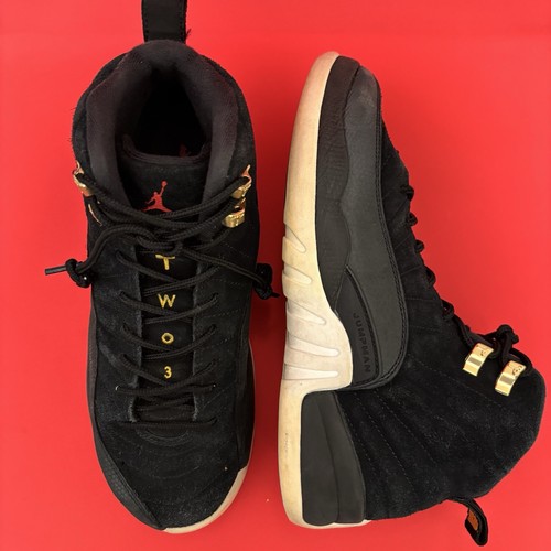 Jordan 12 Retro Reverse Taxi Black Größe 6,5Y