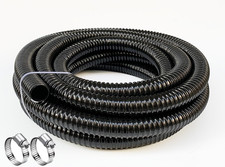 Pond Tubing 1 1/2 Inch Id Black Plastic Corrugated Water Hose Strong Flexible
