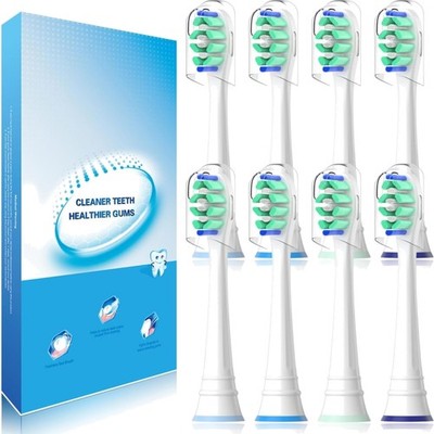 Ersatzbürsten Für Philips Sonicare Elektrische Zahnbürste - 8er Pack, Weiß