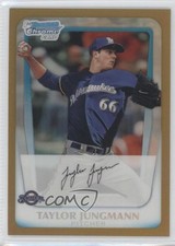 2011 Bowman Draft Chrome Prospects Gold Refractor 23/50 Taylor Jungmann 0w6