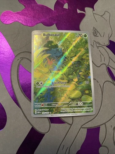Pokémon TCG Bulbasaur Scarlet & Violet 151 Art Rare Card 166/165