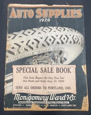 Vintage Original 1920 Montgomery Ward Auto Car Parts Supplies Catalog