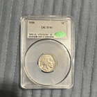 CAC XF40 1936 Buffalo Nickel 5C - Cert #476225262