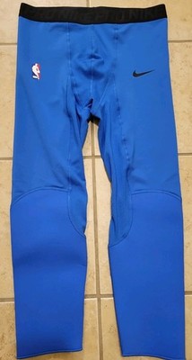 Nike Pro NBA Team Issued Hyperstrong Padded Tights Men's NWOT AA0753-403 Blue