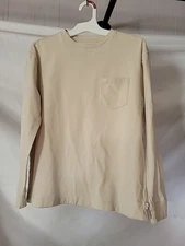 Gap Womens Longsleeve Biege XL Shirt With Pocket