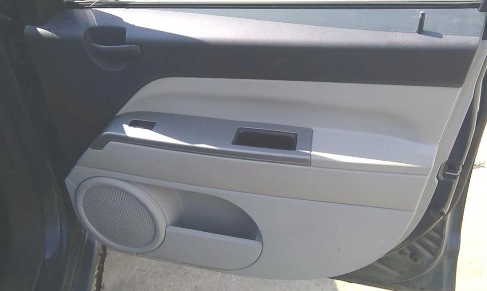2007 Jeep Compass Front Passenger Right RH Door Trim Panel in Gray & Black - Image 2 of 4