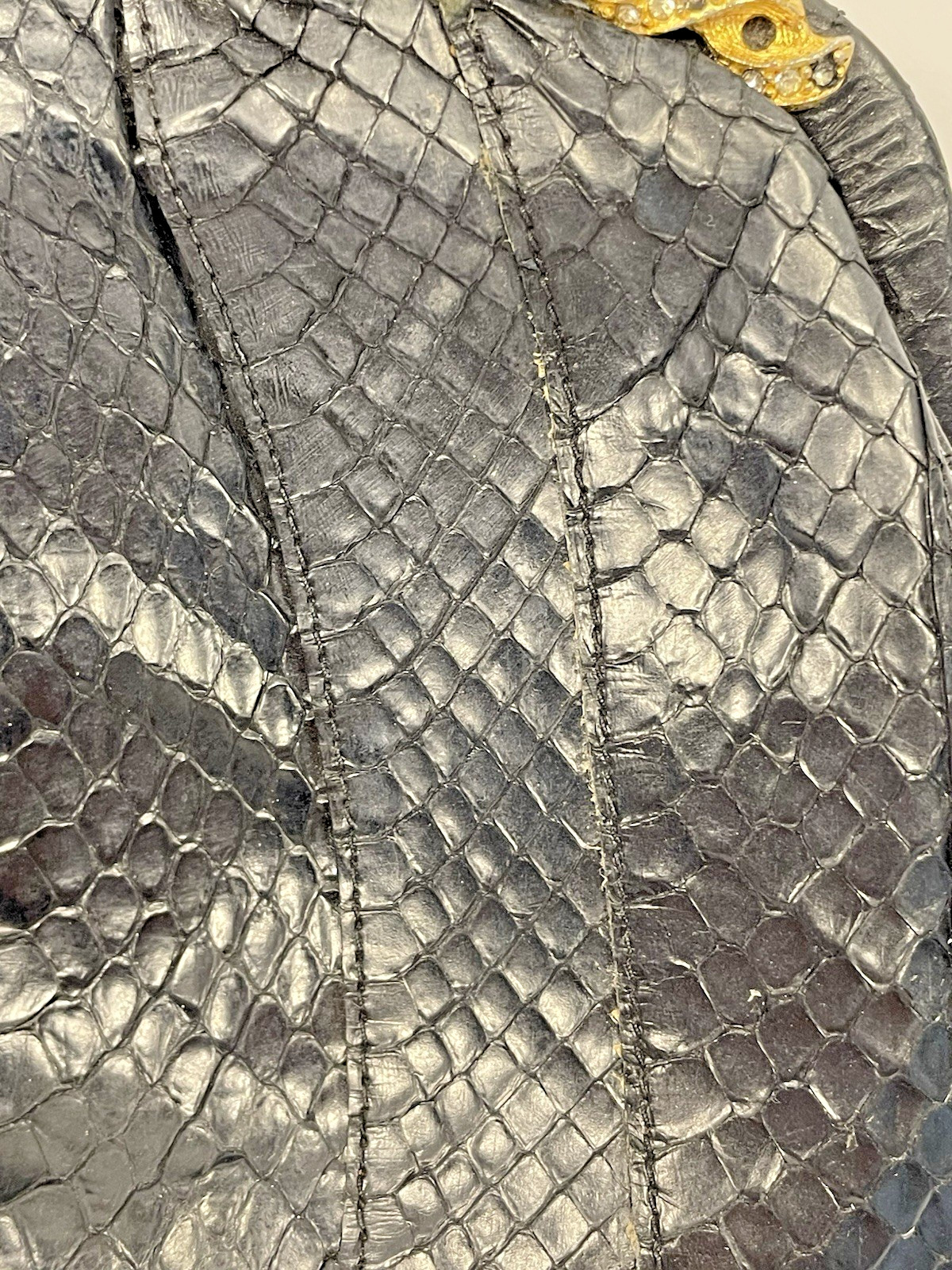 Neiman Marcus Morris Moskowitz Python Rhinestone … - image 6