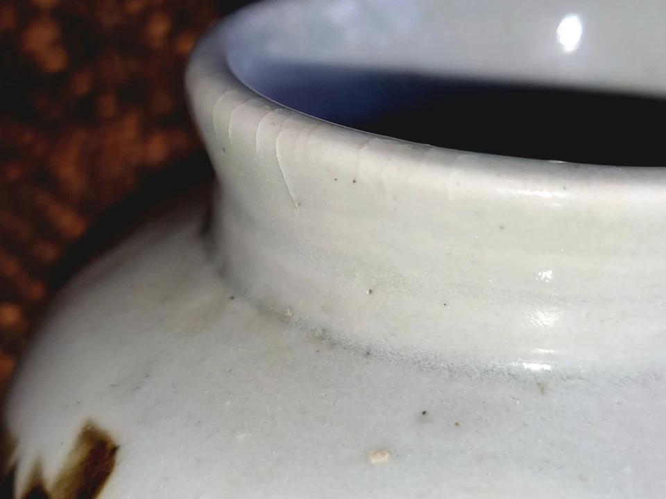 Inizio XVIII secolo - Fine dinastia Joseon coreana FERRO marrone, vaso porcellana BAMBOO - Immagine 4 di 4