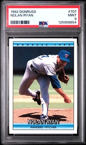 1992 Donruss - Nolan Ryan #707 PSA 9 MINT!  HOF