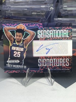 2024-25 Prizm Black Trey Murphy III Sensational Signatures Snakeskin Auto /15