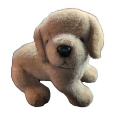 Douglas Cuddle Toys Yellow Labrador Dog Lab Puppy Sitting 17  Long Plush Vintage