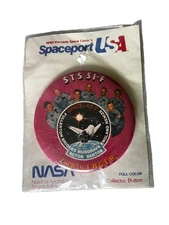 Vintage NASA Space Shuttle Challenger Collector Button STS 51-F