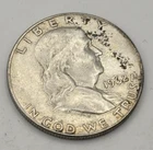 1962-D Franklin Half Dollar 90% Silver US Coin Circulated