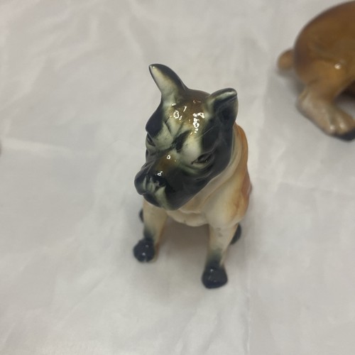 3 Porcelain Dog Figurines BOXER BREED Circa 1950's 60’s 1 Japan 3-4” - Picture 9 of 24