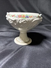 Wedgwood England Patrician Multi-Colored WINDERMERE 4.25” Compote
