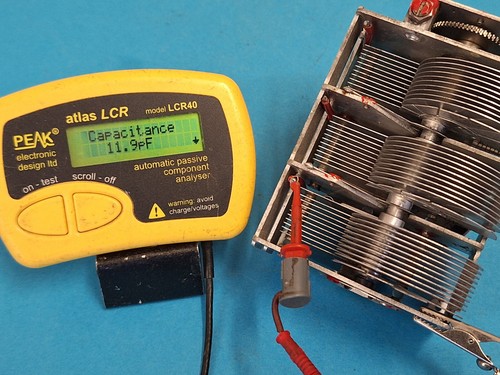 3 Gang Air Dielectric ~ 410pF + 430pF + 430pF ~ Medium size ~ With 60:1 SMD - Zdjęcie 7 z 12